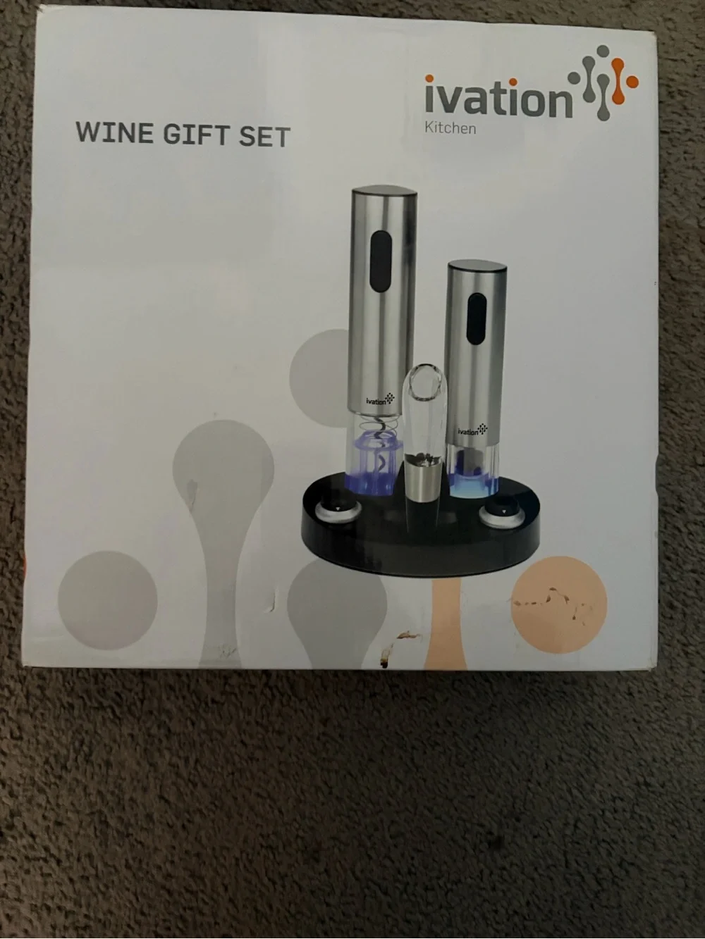 Stainless Steel Wine Gift Set in Silver